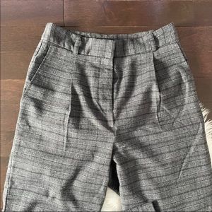 Frank and Oak High Waisted Plaid Pants